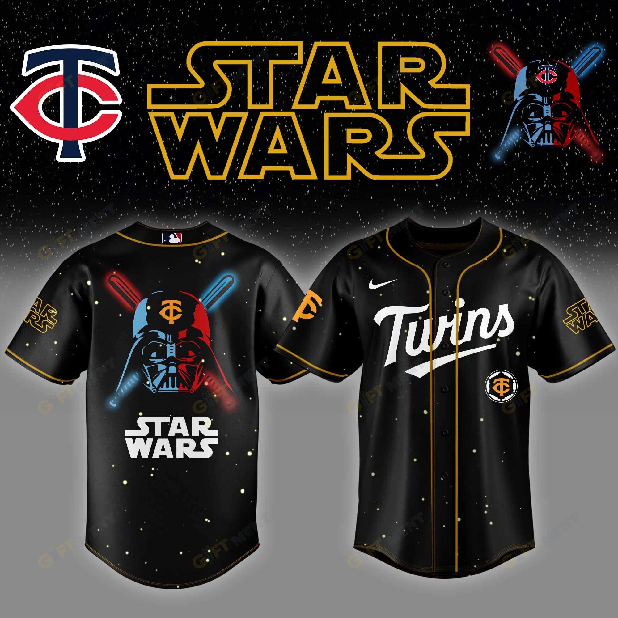 Minnesota Twins MLB x StarWars Baseball Jersey