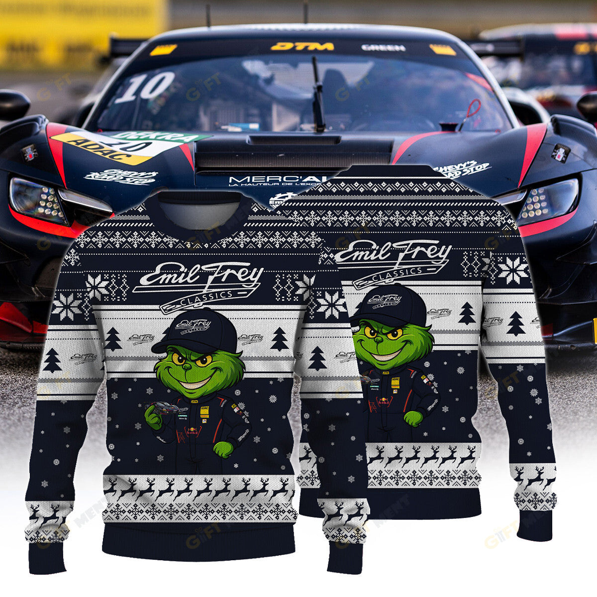Emil Frey Racing II DTM × Grinch Ugly Christmas Sweater