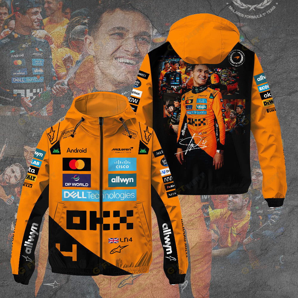McLaren x Lando 2025 3D Windbreaker Jacket