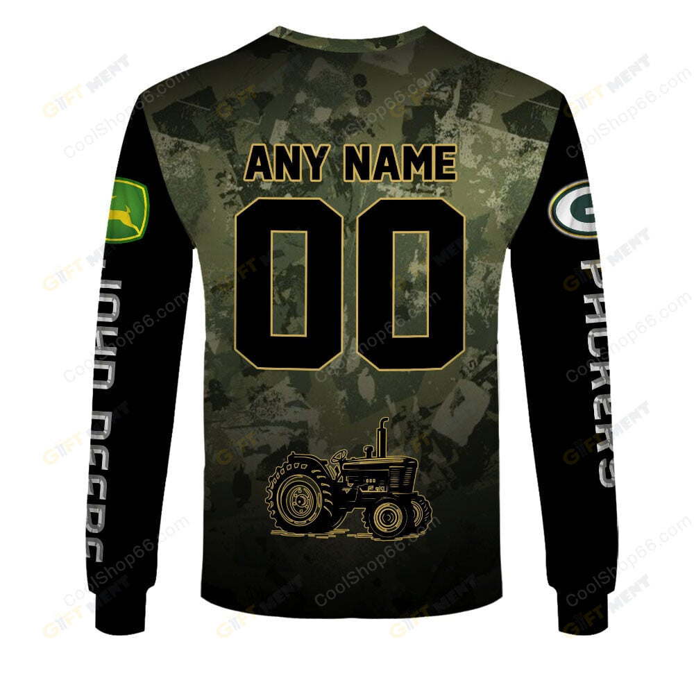 Green Bay Packers x John Deere Hoodie | Funny Green Character Premium Hoodie