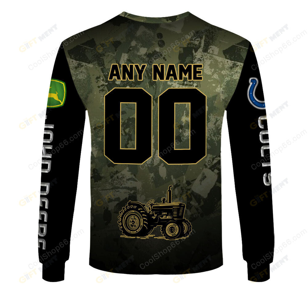 Indianapolis Colts x John Deere Hoodie | Funny Green Character Premium Hoodie