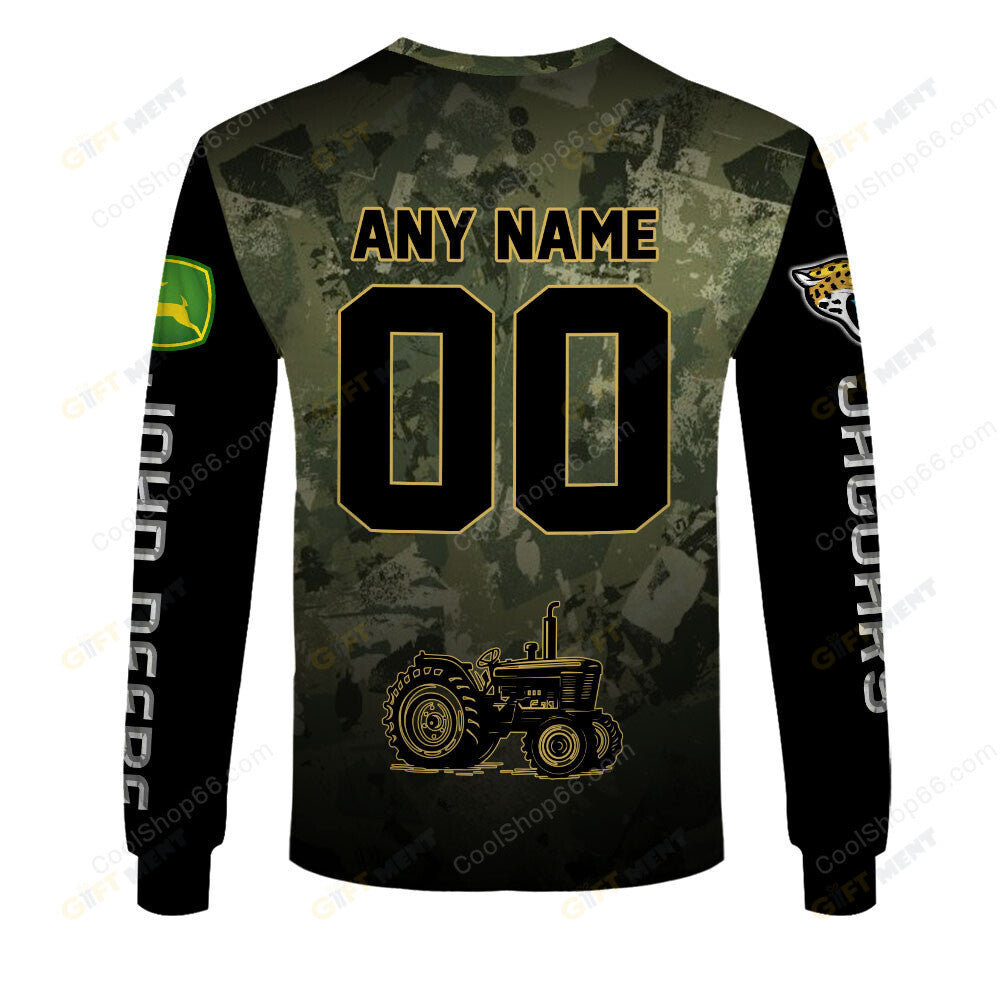 Jacksonville Jaguars x John Deere Hoodie | Funny Green Character Premium Hoodie