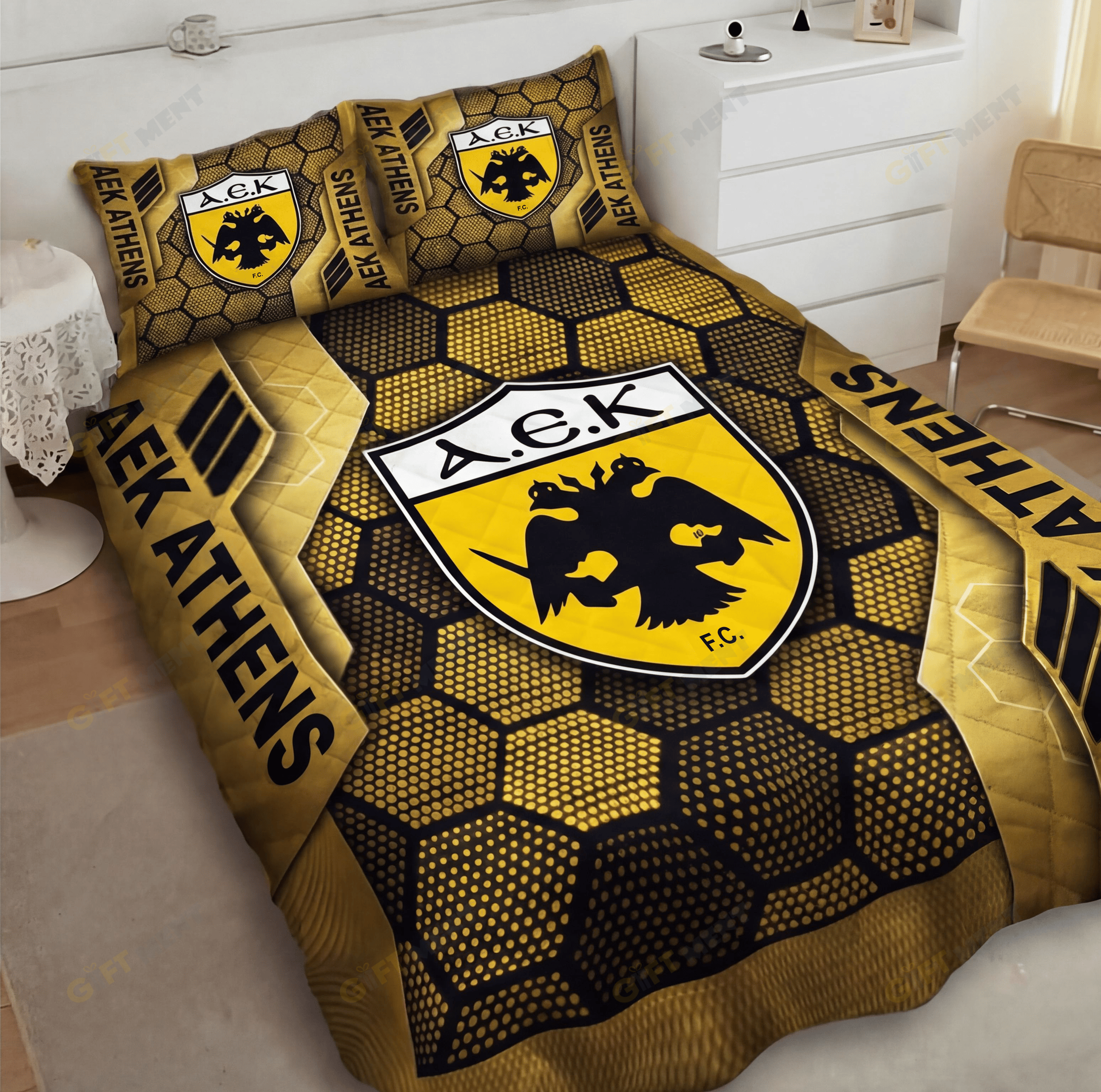AEK Athens Inspired Quilt Set