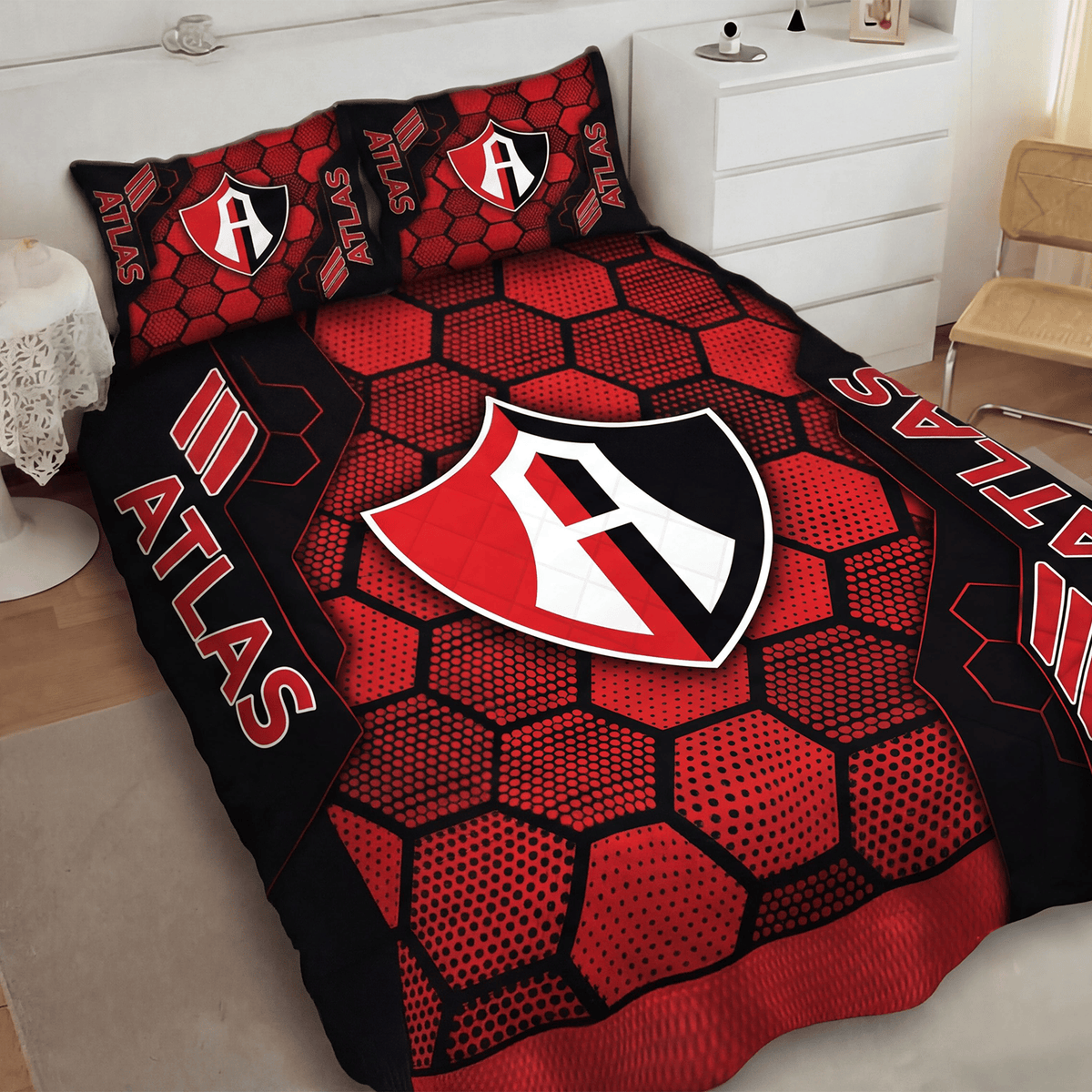 Atlas Inspired Full Bedding Set