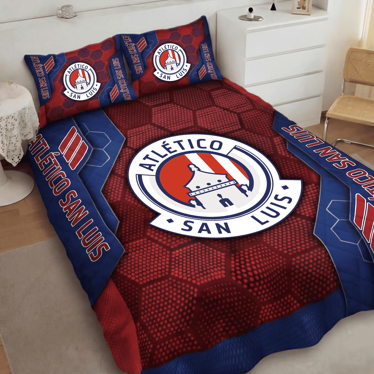 Atlético San Luis Inspired Full Bedding Set