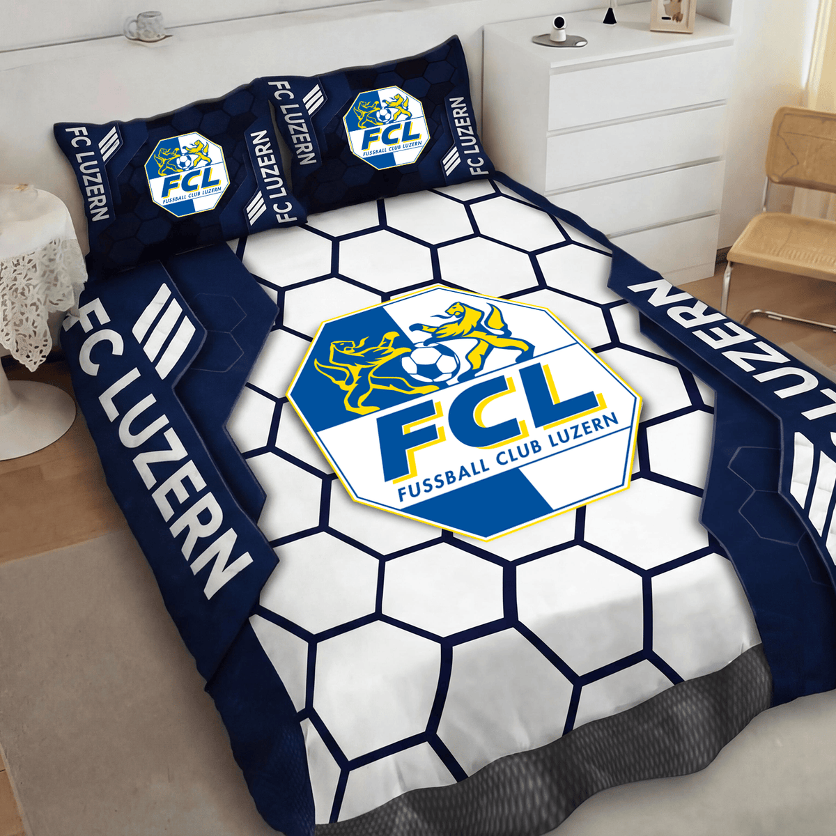 FC Luzern Inspired Full Bedding Set