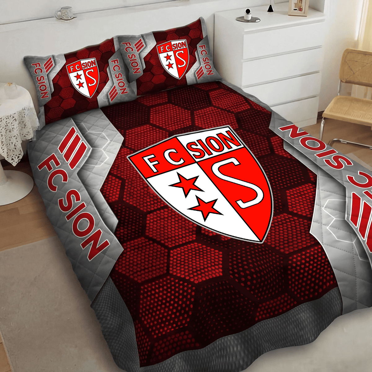 FC Sion Inspired Full Bedding Set