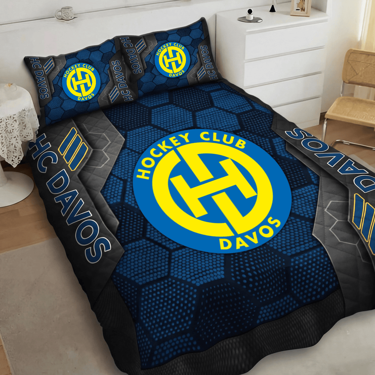 HC Davos Inspired Full Bedding Set