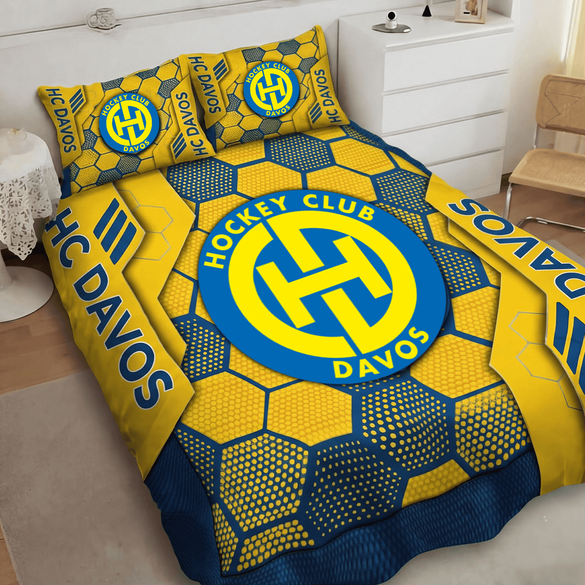 HC Davos Inspired Full Bedding Set