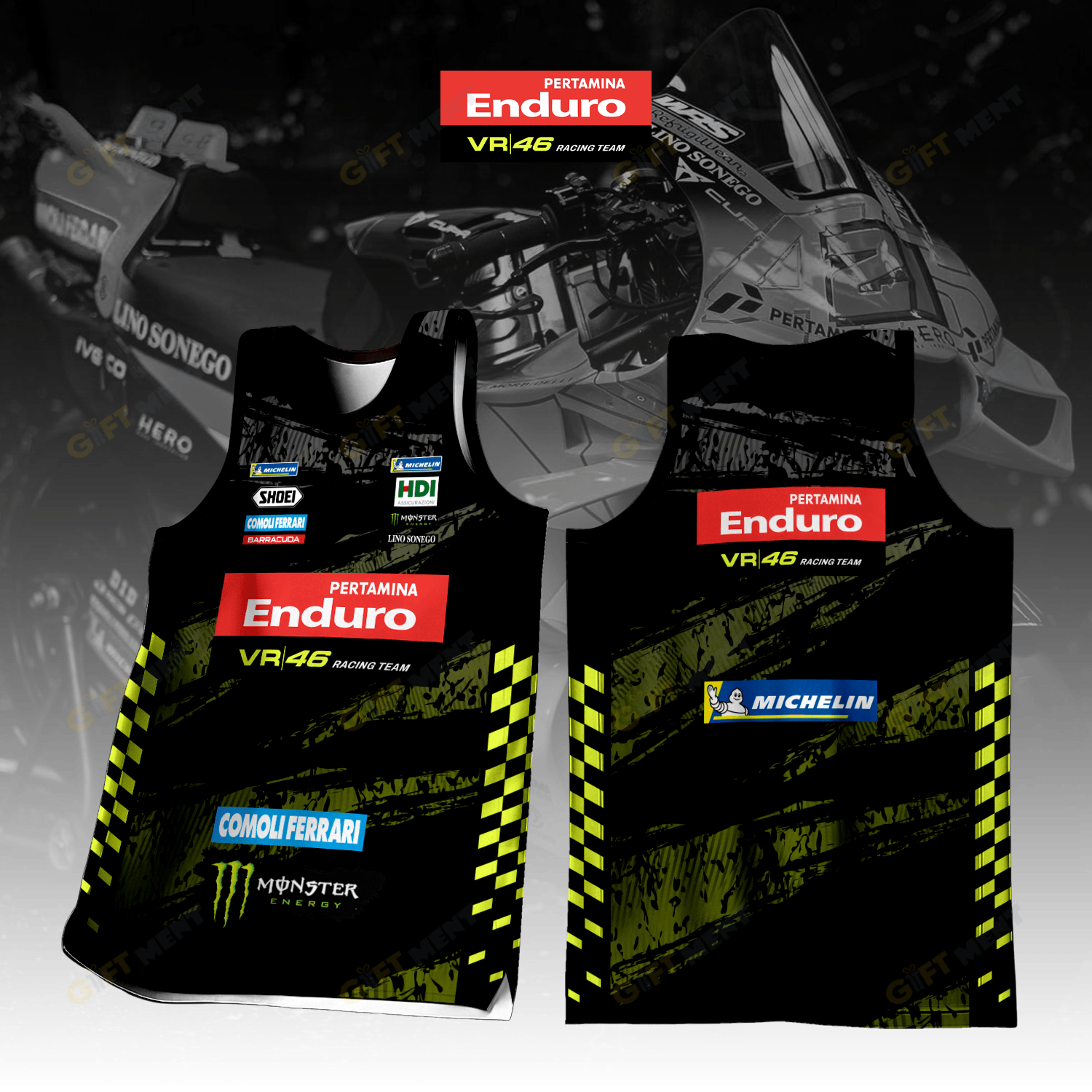Pertamina Enduro VR46 Racing Team Inspired Tank Top